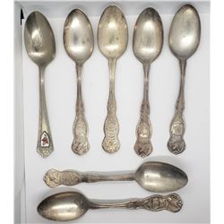 STATE SOUVENIR SPOONS (6)