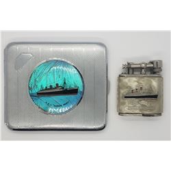 VINTAGE RMS QUEEN MARY CIGARETTE CASE WITH