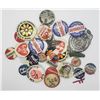 Image 1 : VINTAGE POLITICAL & ADVERTISMENT PIN LOT