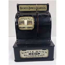 VTG UNCLE SAM'S REGISTER BANK 3 COIN