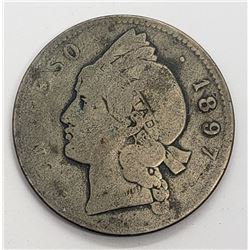 1897 REPUBLICA DOMINICANA 25 GRAMOS