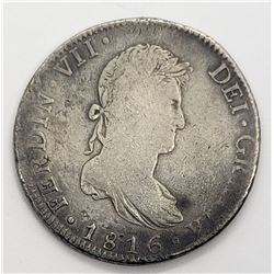 1816 FERDIN VII DEI GRATIA 8 Reales