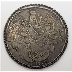 1772 Patrona Bavariae German States Silver Coin