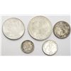 Image 2 : 5-FOREIGN SILVER COINS - INTERESTING LOT