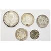 Image 2 : 5-FOREIGN SILVER COINS - INTERESTING LOT