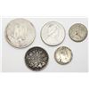 Image 2 : 5-FOREIGN SILVER COINS - INTERESTING LOT