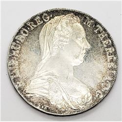 1780 AUSTRIA M THERESA 28gram SILVER RESTRIKE