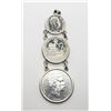 Image 1 : 1883 KINGDOM of HAWAII 3 COIN PENDANT