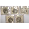 Image 2 : 5-Republic of Liberia AMERICA AT WAR Coins