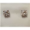 Image 1 : 14K WHITE GOLD DIAMOND STUD (0.6CT) EARRINGS
