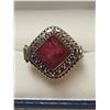 Image 1 : SILVER RUBY RING