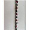 Image 2 : STERLING SILVER LEAD GLASS FILLED RUBY (APPROX 8.10 CARAT)  AND MIXED CUT BLACK SAPPHIRE (APPROX