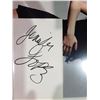 Image 2 : JENNIFER LOPEZ SIGNED INDEX CARD WITH PHOTOGRAPH.