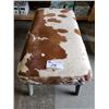 Image 1 : COW HIDE BENCH SEAT
