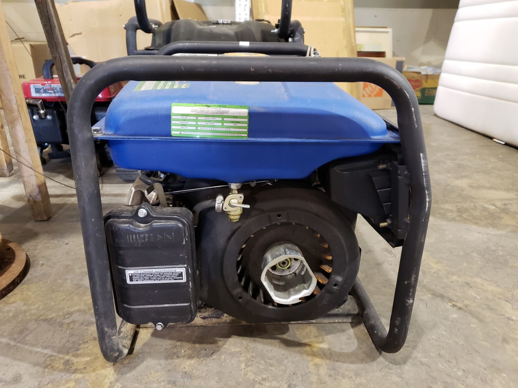 ETG TG3000 GAS GENERATOR MODEL ETQ-168