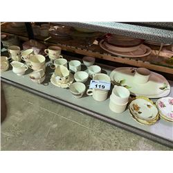 SHELF LOT OF MISC. CHINAWARE