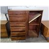 Image 2 : DANISH MODERN ROSE WOOD 6 DRAWER ARMOIRE DRESSER