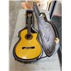 Image 2 : YAMAHA CGX-171SCF ELECTRIC ACOUSTIC GUITAR WITH MISSING STRINGS & TRAVELING HARD CASE