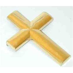 1078 14K Gold Cross Pin