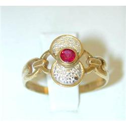 947 9K Gold Ruby Ring