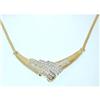 Image 1 : 1100 10K 2 Tone Gold Necklace w/ Diamonds