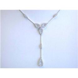 1113 18k White Gold Diamond Necklace