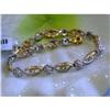 Image 1 : 1139 Gold Bracelet with Diamonds
