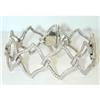 Image 1 : 942 SALAVETTI 18KW Gold Diamond Bracelet
