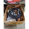 Image 2 : 2 BINS OF ASSORTED TIE-DOWN STRAPS/TOOLS