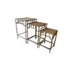 Image 2 : Set of 3 Bamboo Nesting Tables (Set of 3)