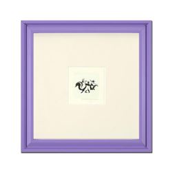 "Pepe Le Pew Dancing" Framed Limited Edition Etching with Hand-Tinted Color and Numbered.