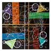 Image 1 : George Marlowe, "4-Banger" Hand Signed Original Acrylic Painting on Canvas with Letter of Authentici