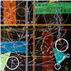 Image 2 : George Marlowe, "4-Banger" Hand Signed Original Acrylic Painting on Canvas with Letter of Authentici