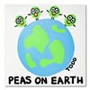 Image 1 : Todd Goldman, "Peas On Earth" Original Acrylic Painting on Gallery Wrapped Canvas, Hand Signed with 