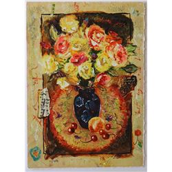 Sergey Kovrigo- Original Serigraph on Paper "Sunshine Roses"
