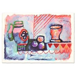Theo Tobiasse (1927-2012), "Nature Morte Avec Trois Pommes" Limited Edition Lithograph, Numbered 291