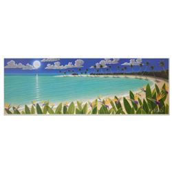 Dan Mackin, "Birds In The Moonlight" Limited Edition Lithograph, Numbered and Hand Signed with Lette