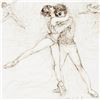 Image 2 : "Pas de Deux" Limited Edition Lithograph by Edna Hibel (1917-2014), Numbered and Hand Signed with Ce
