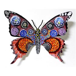 Patricia Govezensky- Original Painting on Cutout Steel "Butterfly CCXXXIX"
