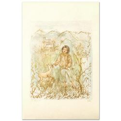 "The Forest Friend" Limited Edition Lithograph by Edna Hibel (1917-2014), Numbered and Hand Signed w