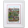 Image 1 : Charles Fazzino- 3D Construction Silkscreen Serigraph "Take The B-Train to Brooklyn"