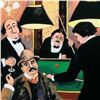 Image 2 : Guy Buffet, "Billiards" Limited Edition Serigraph; Numbered and Hand Signed with Certificate of Auth