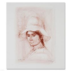 "Magda" Limited Edition Lithograph by Edna Hibel (1917-2014), Numbered and Hand Signed with Certific