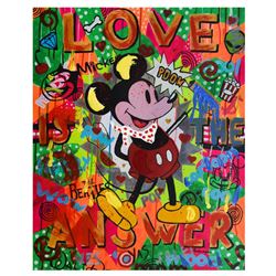 Nastya Rovenskaya- Mixed Media "The Answer is Love"