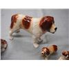 Image 3 : 6 St. Bernard Dog Figurines (2 Small Ones are: Goebel W. Germany and Royal Doulton)