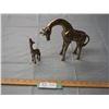 Image 2 : 2 Brass Giraffes (Tallest is 8")