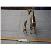 Image 3 : 2 Brass Giraffes (Tallest is 8")