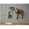 Image 5 : 2 Brass Giraffes (Tallest is 8")