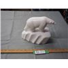 Image 1 : Very Heavy Polar Bear Figurine Artist David Riome (Could Be Soap Stone or Marble... Unsure)