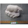 Image 2 : Very Heavy Polar Bear Figurine Artist David Riome (Could Be Soap Stone or Marble... Unsure)
